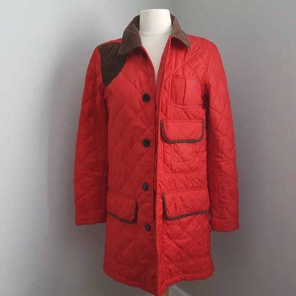 Ralph Lauren Quilt Pattern Coat Sz M